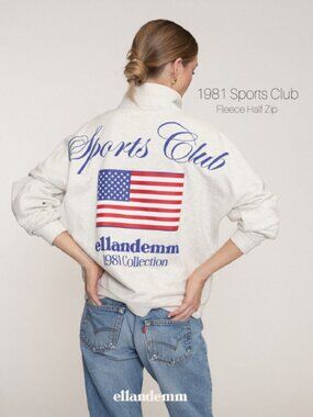 EllandEmm | 1981 Sports Club Fleece Half Zip